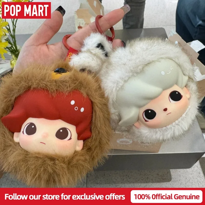 

Genuine POPMART Dimoo Secret Theater Club Series Earphone Pouch Blind Box Vinyl Face Plush Bag Pendant Collectible Toy Cute Gift