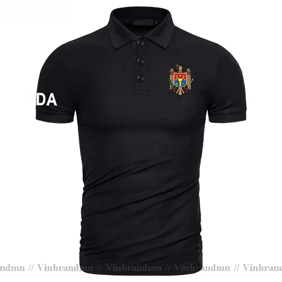 Moldova Moldovan MDA MD Polo Shirts Men Short Sleeve Fashion Brand Printed For Country 2024 Cotton Nation Team Flag Newest polos