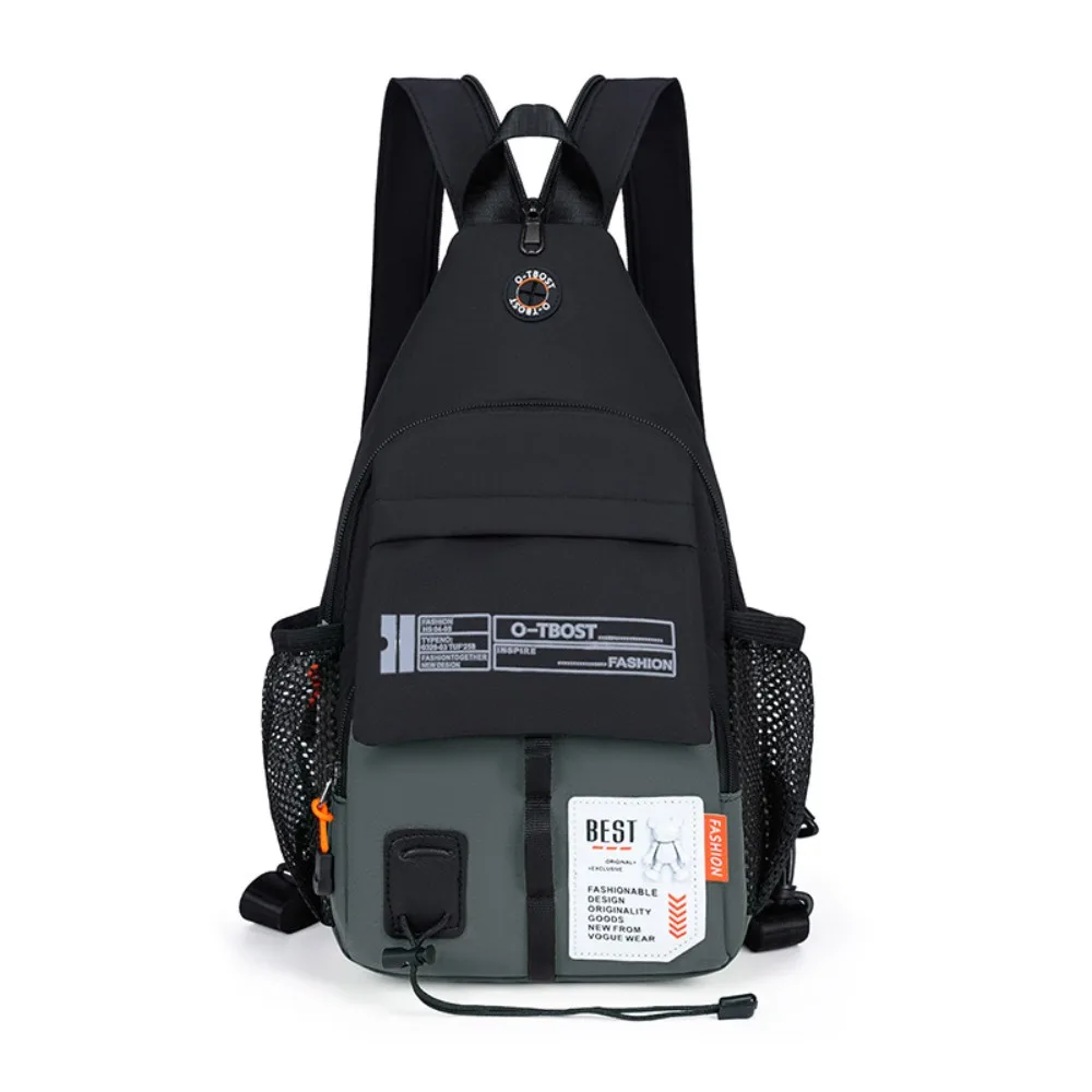 Rucksack Oxford Men Chest Bag Adjustable Strap Multifunctional Sling Backpack Shoulder Bag 2 in 1 Men Crossbody Bag Women