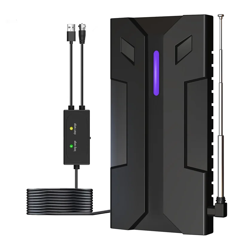 ABJF-DVBT2 ТВ-антенна Открытый сильный сигнал HDTV HD 4K Полный ТВ-усилитель сигнала Мощная цифровая антенна для телевизора дальнего действия