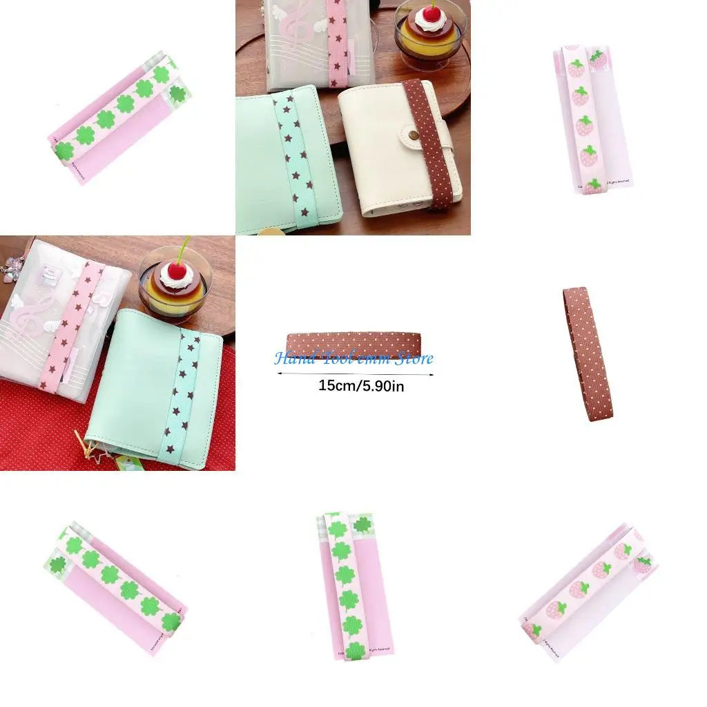 

H37F Nylon Elastic Band Notebook Closure Strap Scrapbook Binding Strap For Scrapbook