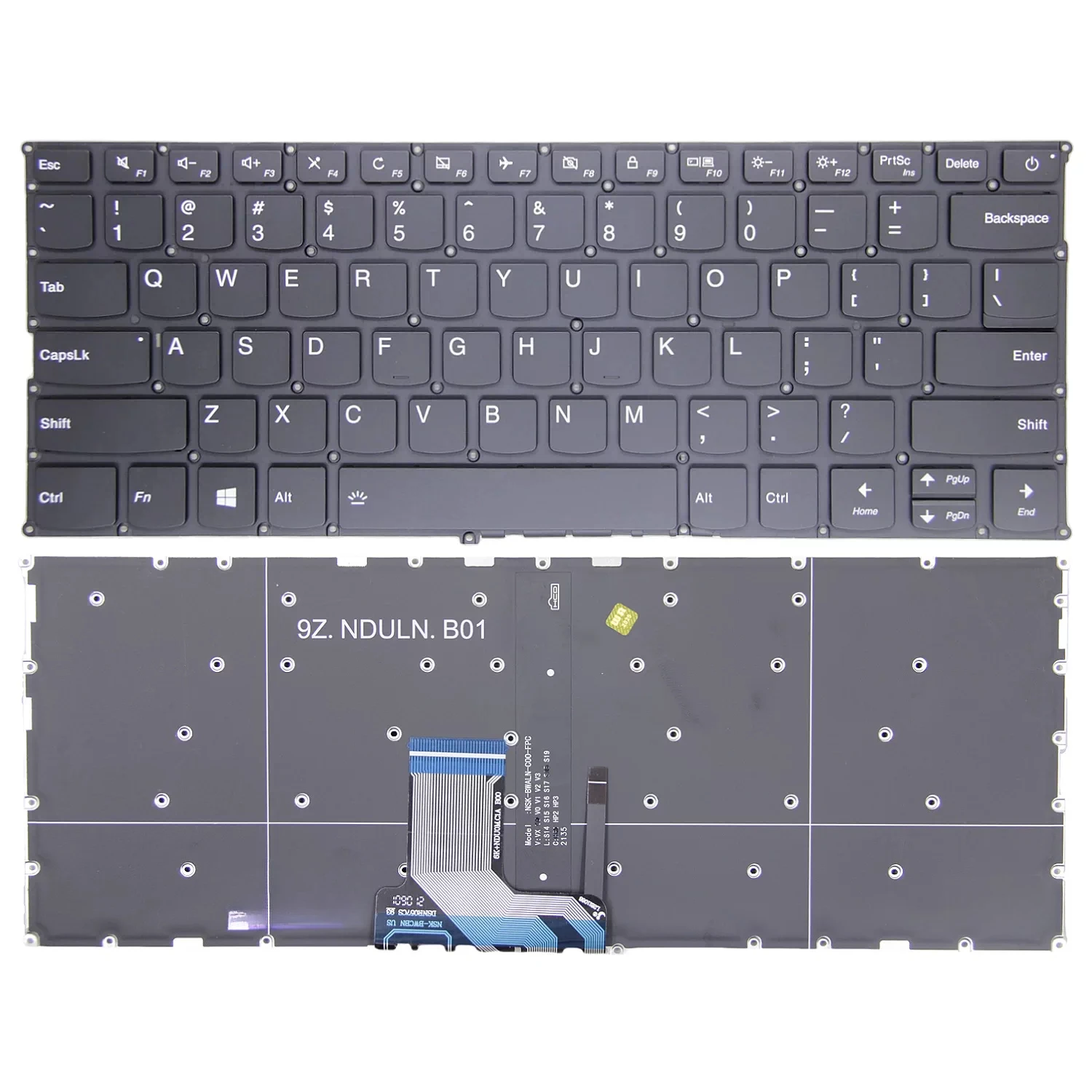 for Lenovo Chao 7000-13 K42/K43-80 We6-14 720-13 720S-14 Keyboard V530S Power On Key with Backlight