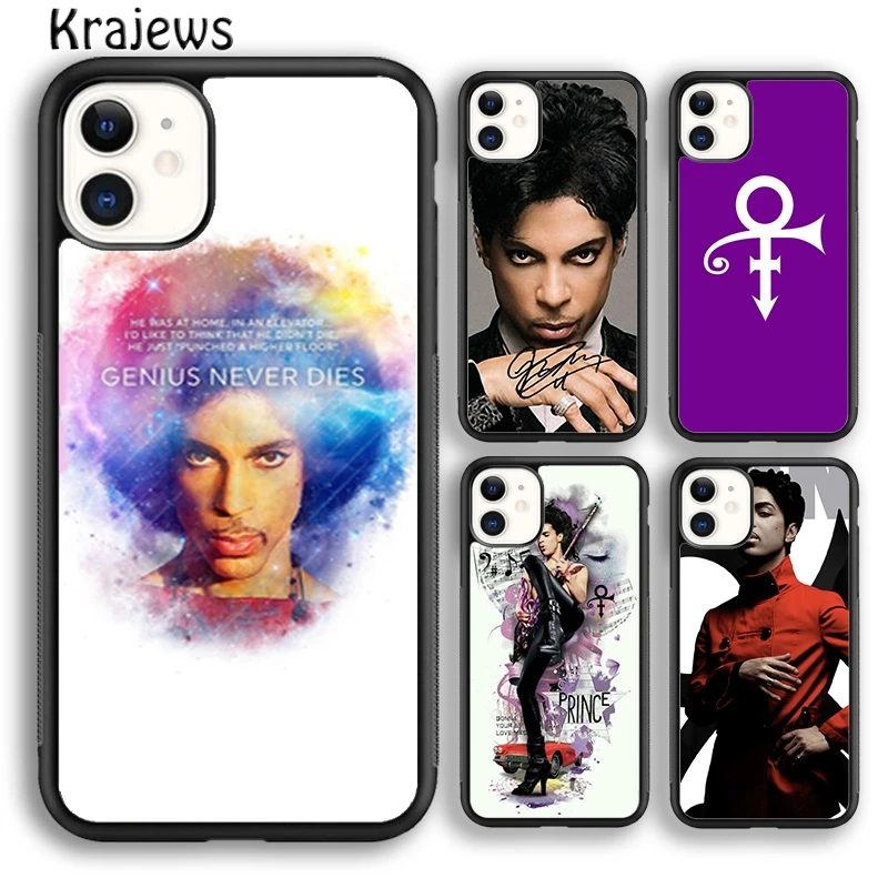 Krajews Cartoon prince rogers nelson Unique Phone Case For iPhone 16 15 SE2020 14 6 7 8 plus 11 12 13 pro max coque Fundas