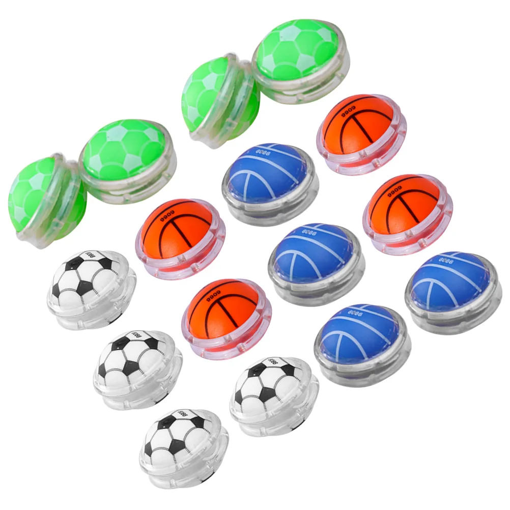 

12 Pcs Children's Transparent Soccer Basketball Yo yo Toy Set Kids Sports Outdoor Finger Coordination Educational Plaything