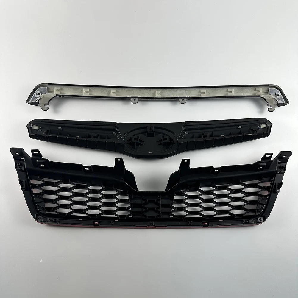 Auto Parts For subaru forester 2013-2018 Front Bumper Grille Mesh Engine Cover Upper Bumper Grille Racing Grille Body Kit