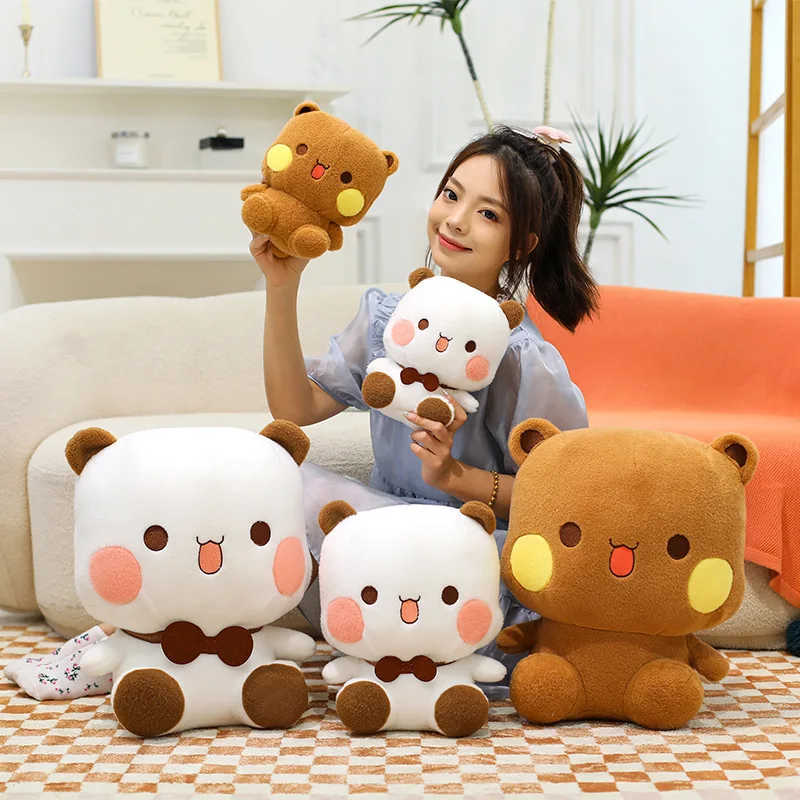 

Мультфильм Yier Bubu, плюшевая милая одна двуя пара Bubu, медведь, мягкая подушка, кукла, игрушка, милая аниме-плюшевая игрушка, подарок для подруги