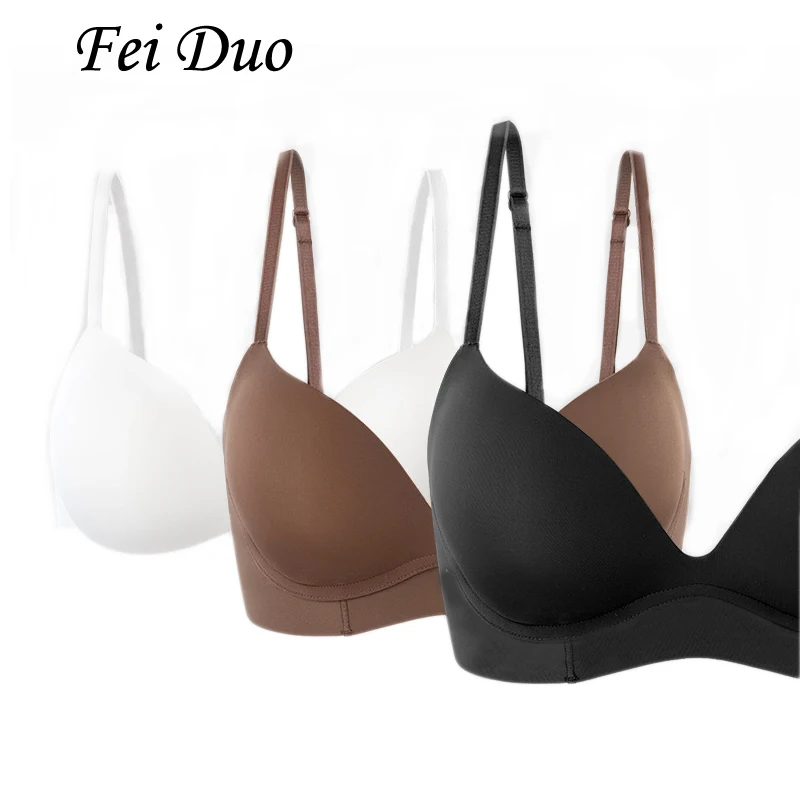 Silk Seamless Smooth Bra Mulberry Silk Without Steel Ring Adjustable Underwear with Thin Top and Thick Bottom for Breathability