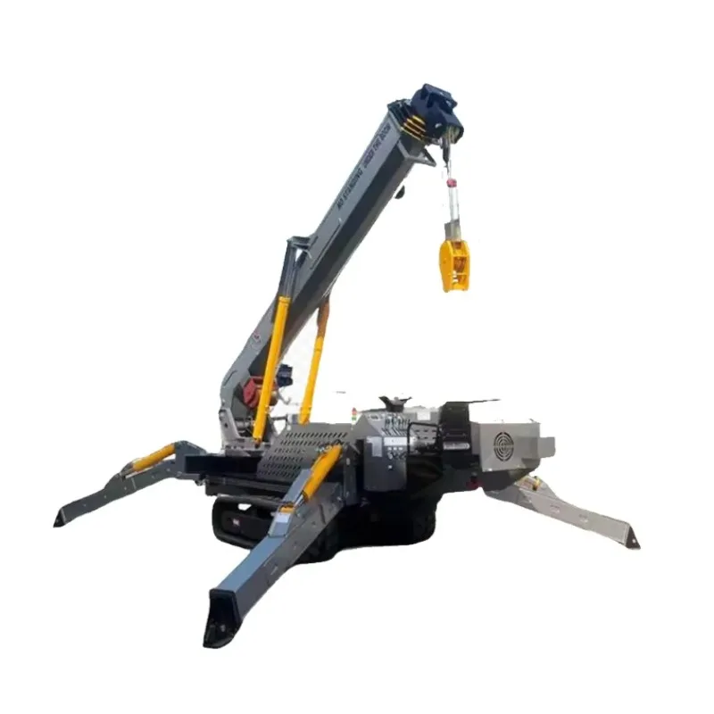 

Custom Products 3 Ton Electric Spider Crane Mini Spider Crane with Flying Jib and Basket for Building Curtain Wall Glass Lifting