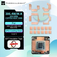 Disipador de calor de cobre GPU RAM para radiador Memory Miner RTX 3060 3070 3080 3090 / 5600 5700 GPU refrigeración almohadilla térmica de 15-40 grados