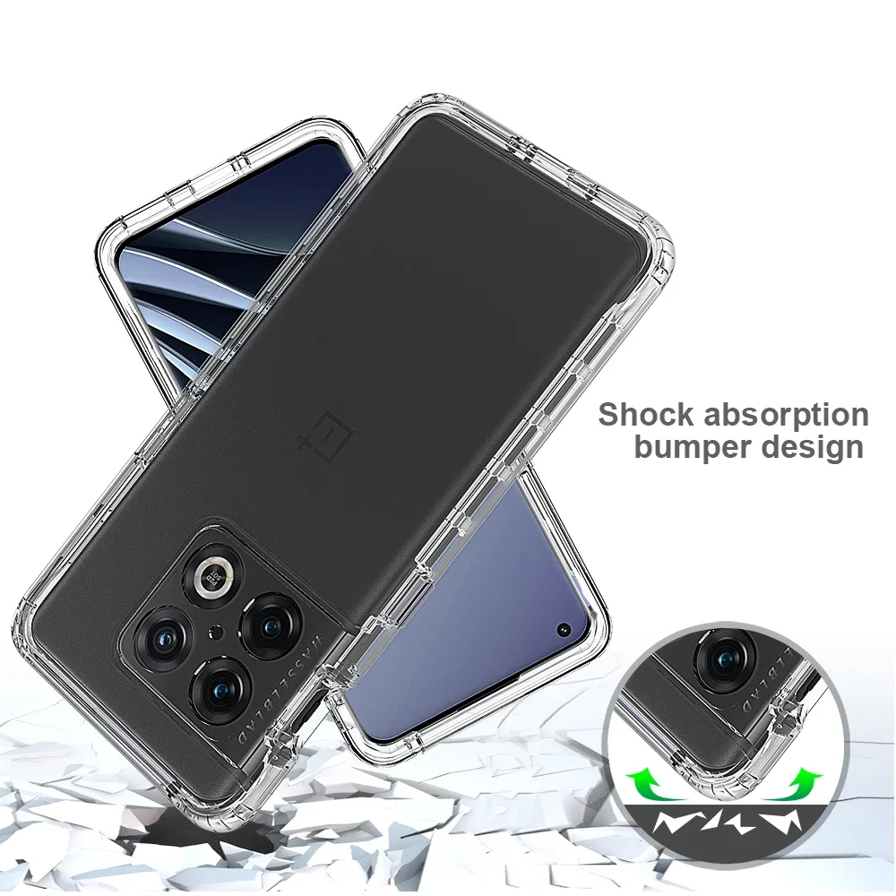 Hybrid Armor Shockproof Phone Case For OnePlus 10T 5G Nord N20 SE N300 Hard Plastic Frame Transparent Soft TPU Back Cover
