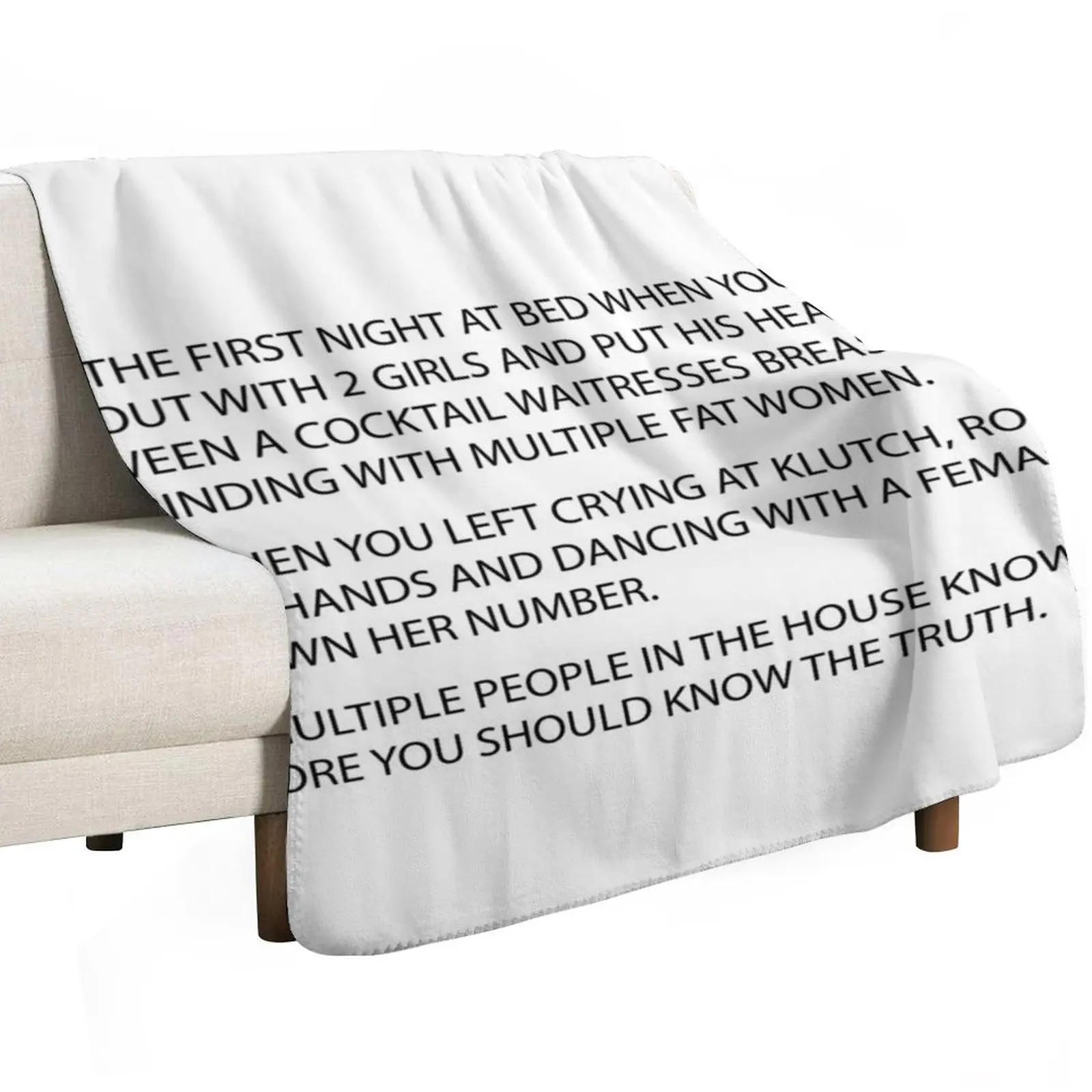 Anonymous Letter to Sammi Throw Blanket Beautifuls Soft Beds Camping Luxury Blankets For Bed Thermal Blankets