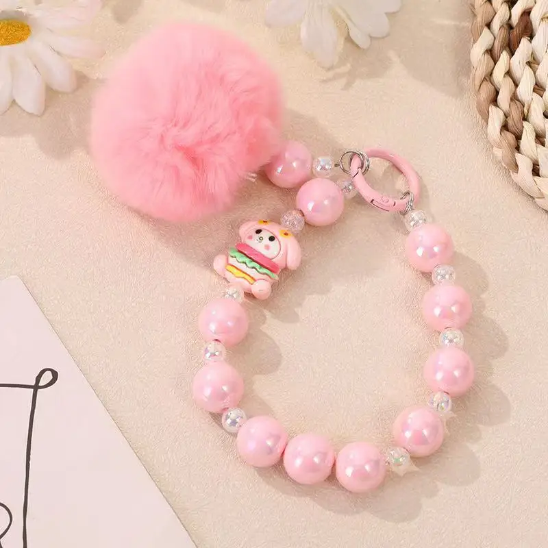 سانريو ميلودي مرحبا كيتي كورومي سينامورول قضية الهاتف المحمول سلسلة الكاميرا شنقا الديكور مرسومة باليد حبة سلسلة الهاتف #5