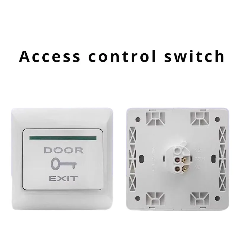 

Factory prices Push to Exit Button Release NO/NC/COM Switch Panel Door Access Control System 3A White 4Pcs