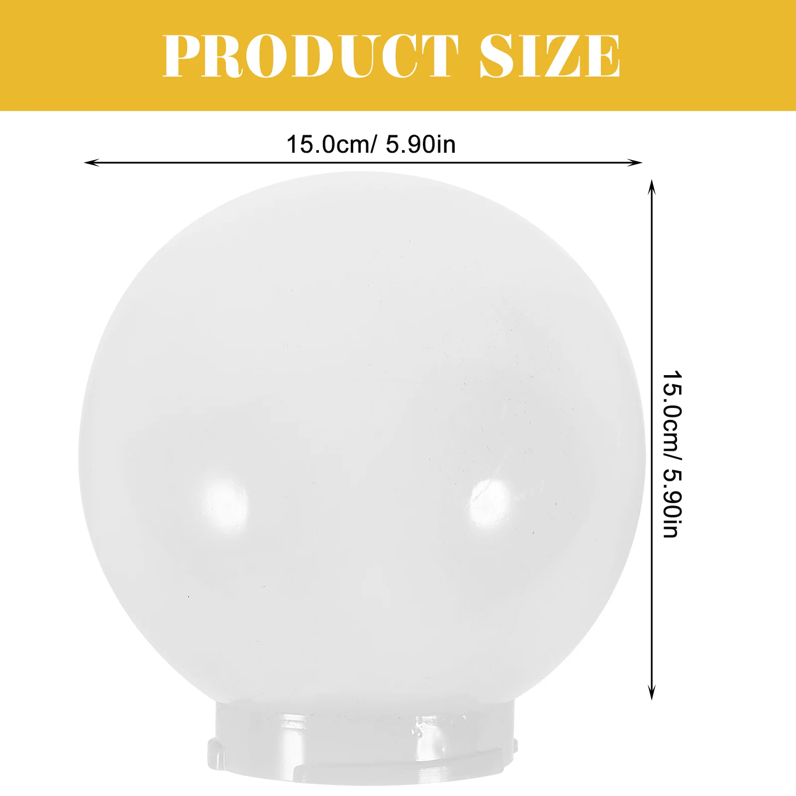 Lamp Shade Spherical Lampshade Chandelier Replacement Shades Outdoor Light Cover Acrylic Globe Small Floor