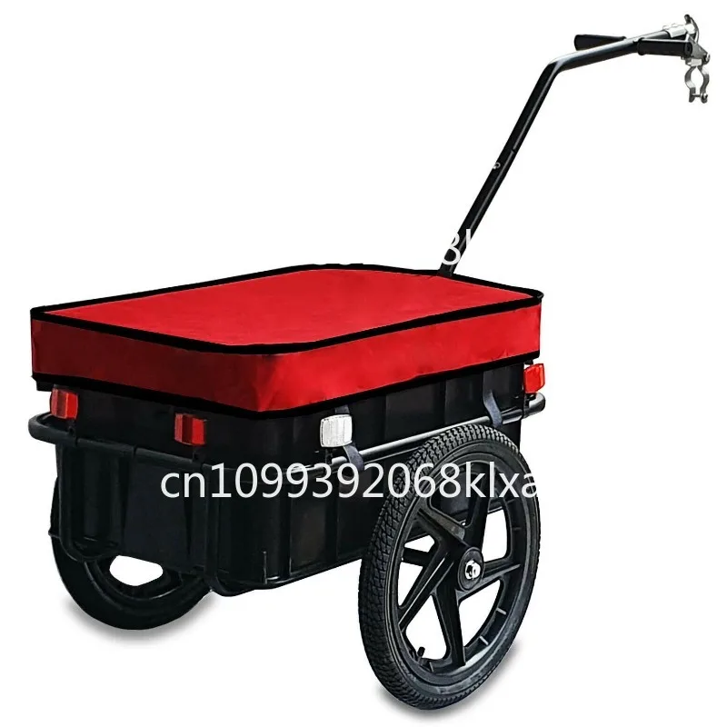 

Folding Removable Bike Trailer Colored Field Trip Camping Pet Mountain Bike Trailer