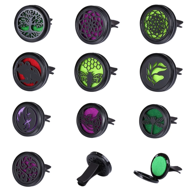 Samochodowy odświeżacz powietrza wielokrotnego napełniania Zapach Dyfuzor perfum Klips Auto Vent Olejek eteryczny Kieszonkowy ze stali nierdzewnej Akcesoria wewnętrzne