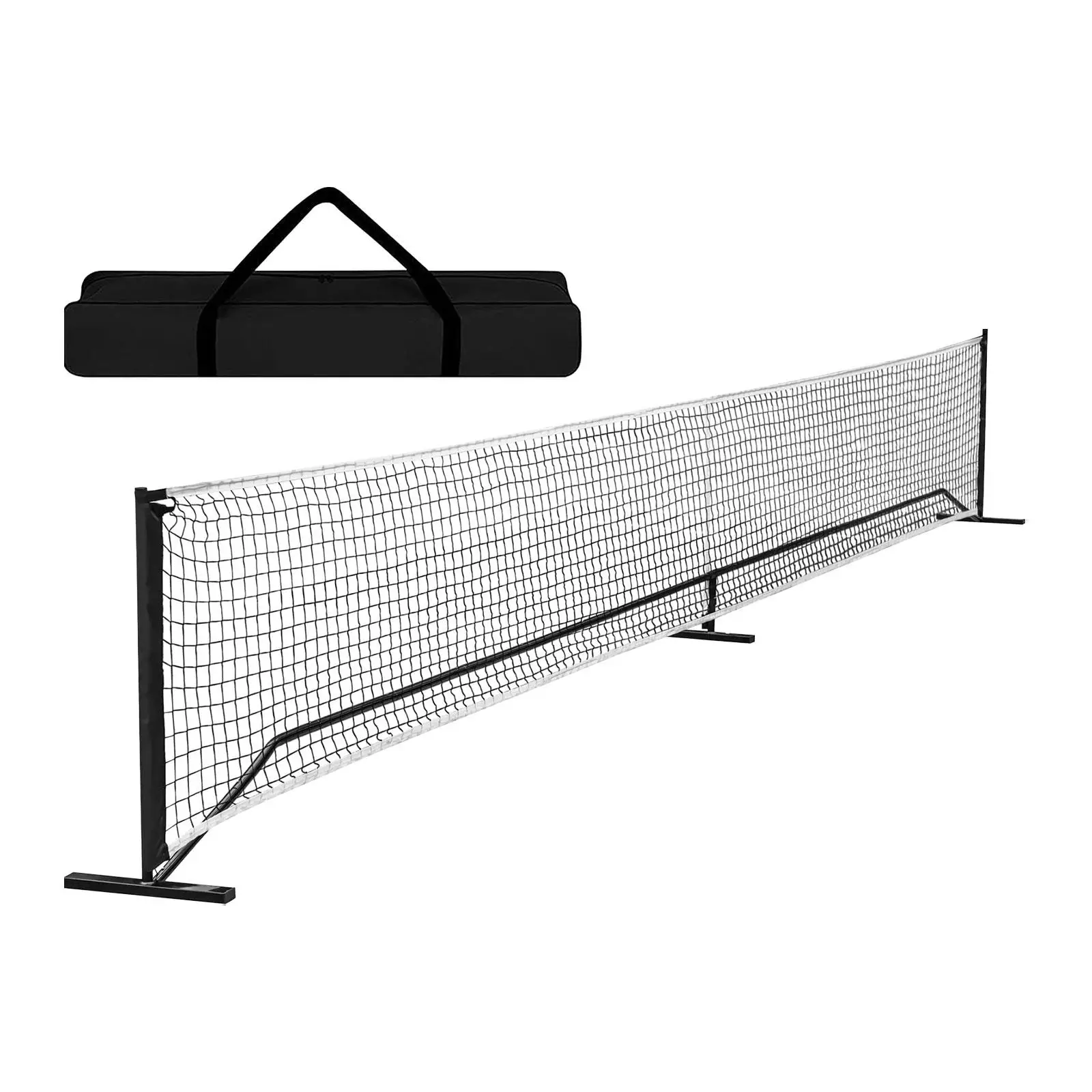 Rete da pickleball portatile Rete sportiva da 22 piedi con custodia Rete da badminton Rete da pickle per allenamento per feste di tennis da gioco