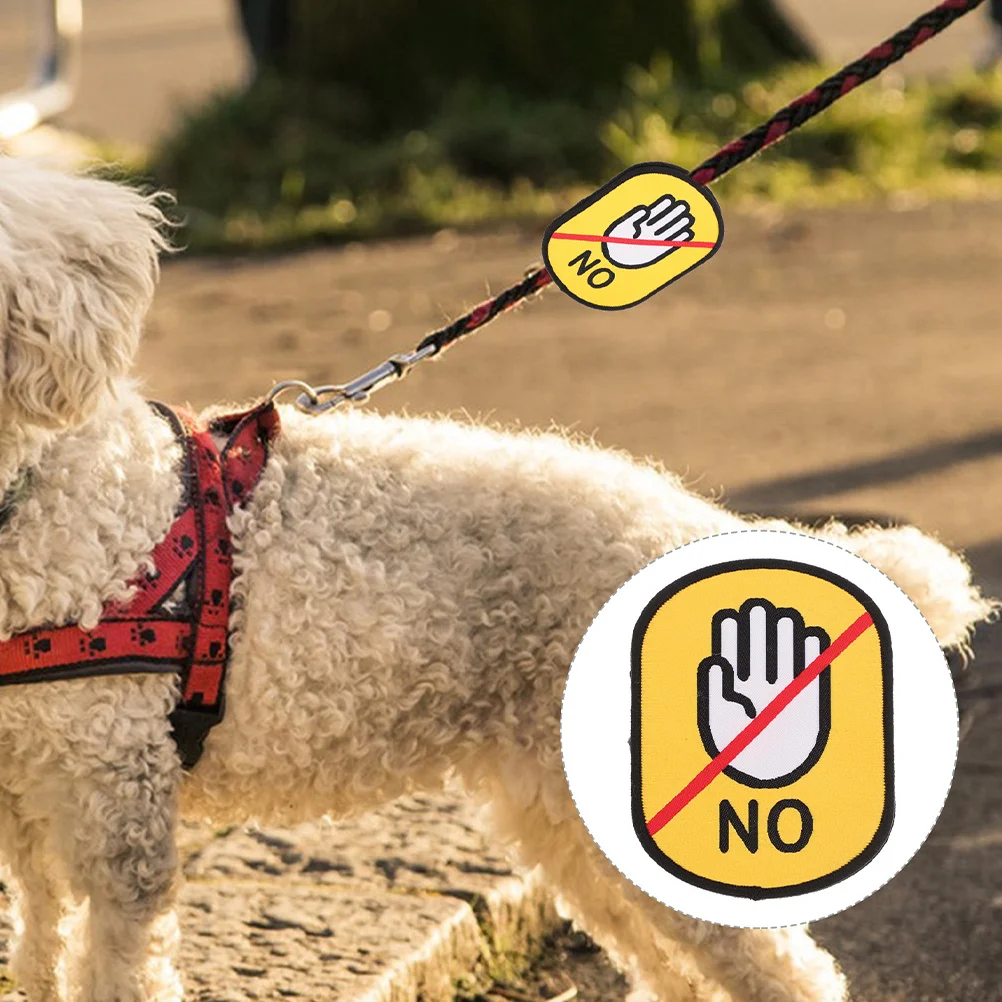 

2Pcs Identification Tags Bright Colored Reusable Pet Id Labels for Collar Leash Harness Easy to Spot