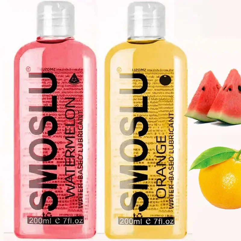 Watermelon Orange lubricants Anal Lubricant for Session 200ml More fruit Water-based lube oil Gay Lubricsate anal Sex Toys