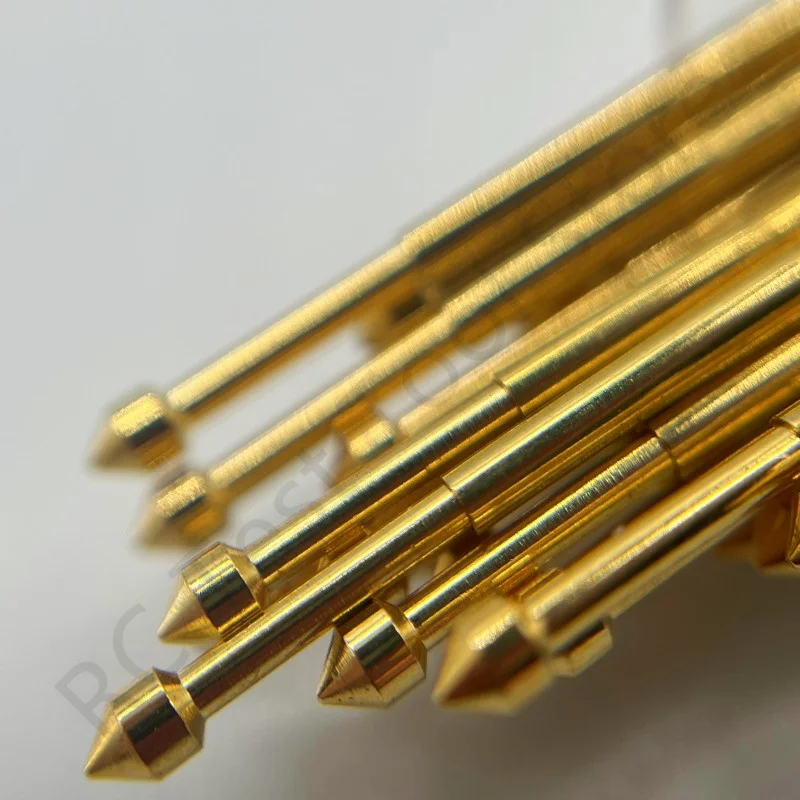 100PCS PA100-E4 Spring Test Probe PA100-E Test Pin P100-E P100-E4 Test Tool 33.35mm 1.36mm Needle Gold Tip Dia 2.0mm Pogo Pin