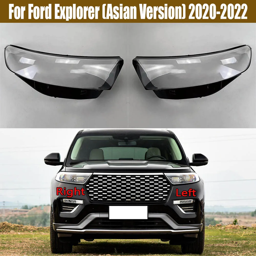 

For Ford Explorer (Asian Version) 2020-2022 Transparent Headlamp Cover Lamp Shade Front Headlight Shell Lampshade Lens shell