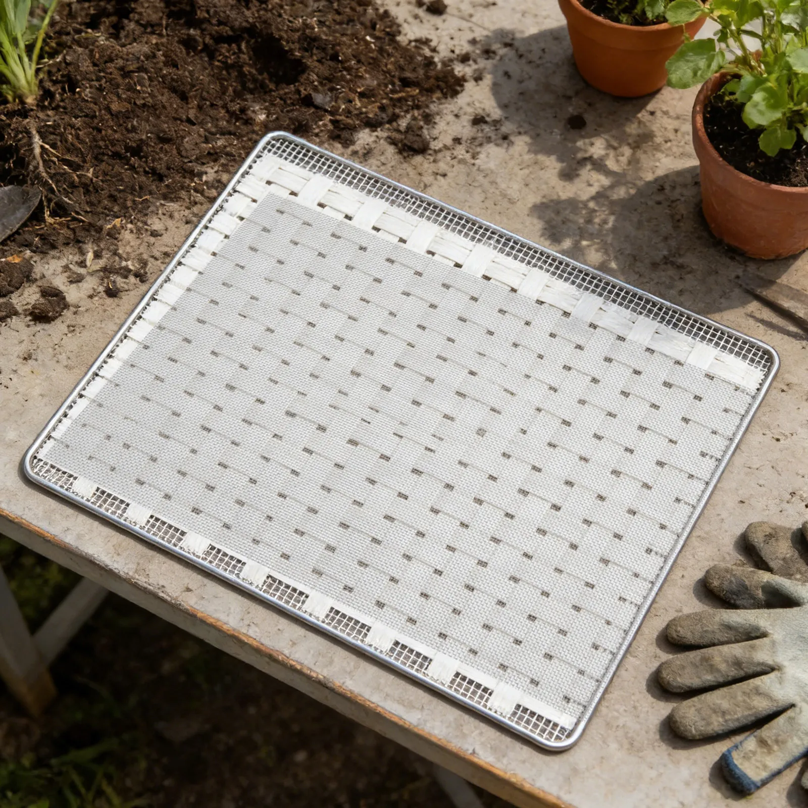 4 Pcs Germination Tray Mat Hydroponic Growing Mats Sprouting Mesh Bean Filter Screen Kitchen Supplies Sprouter Insert Alfalfa