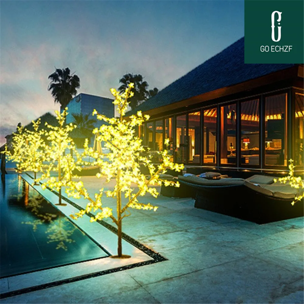 New Cherry Blossom Tree Light, Led Bulbs, 2m Height, 110 V, 220v, Ac, 7 Colors For Option, Rainproof Outdoor Usage, 1152pcs