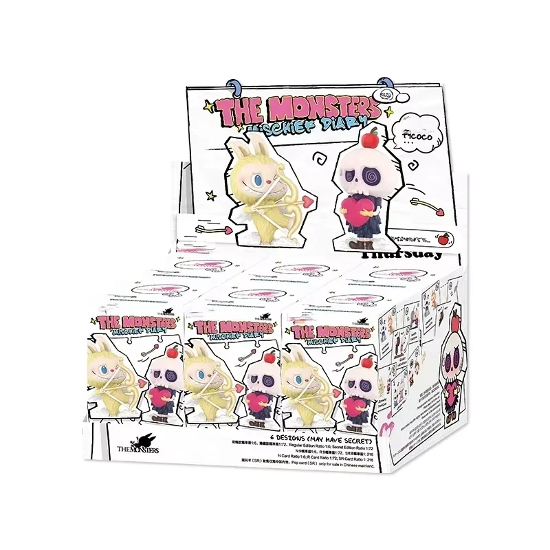 

THE MONSTERS Mischief Diary Series Blind Box Toys Kawaii Surprise Guess Bag Cute Doll Anime Figure Home Model for Girls Gift