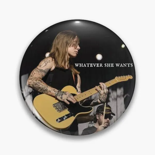 Julien Baker Whatever She Wants  Soft Button Pin Collar Badge Metal Gift Cartoon Women Creative Cute Hat Decor Clothes Fashion