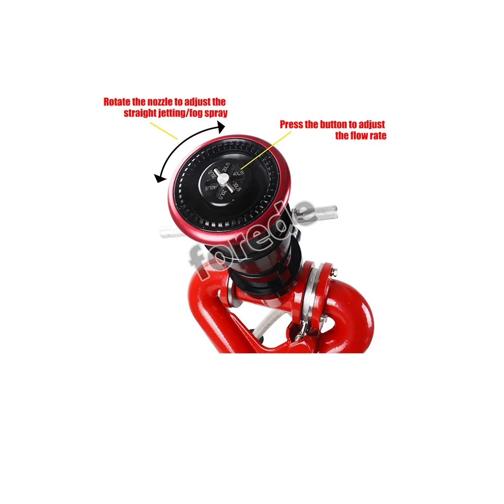 forede Manual Aluminum Alloy  Fire Truck  Water Cannon for Fire Fighting