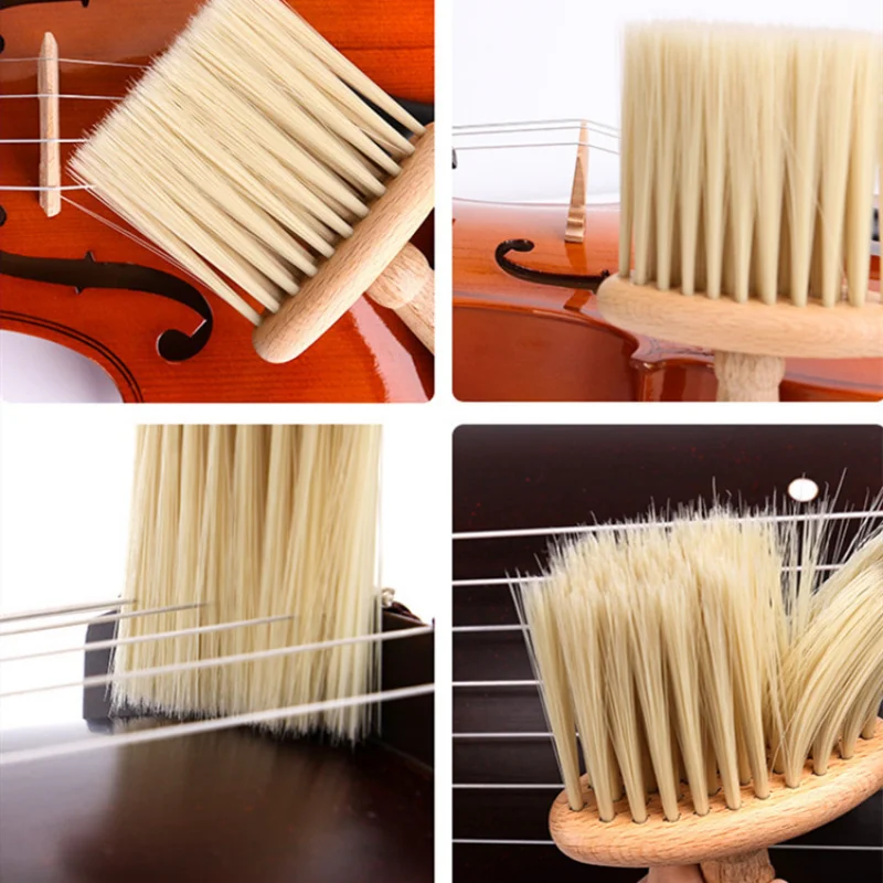 1pc Universal Violin Cleaning Brush Professional Soft Deep Cleaning Brush for Guzheng Violin Accessories Dust Sweeping Tools