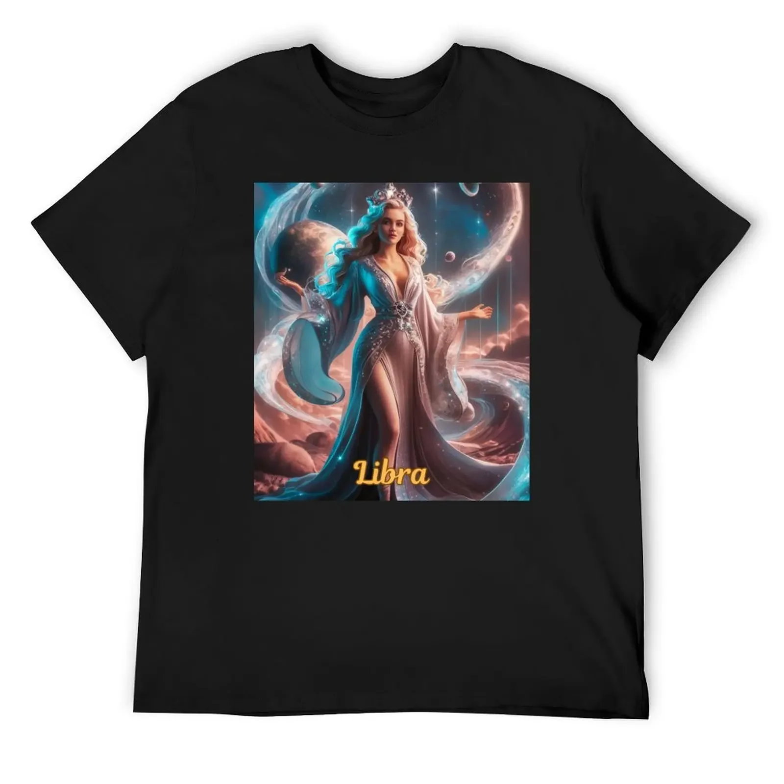 

Libra Zodiac, celestial goddess T-Shirt custom t shirt vintage t shirts vintage anime shirt mens graphic t-shirts anime