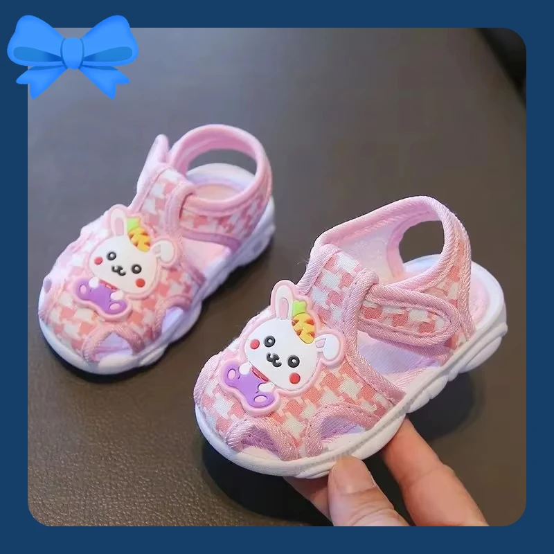 صنادل أطفال أحذية صراخ الكرتون لينة وحيد عدم الانزلاق حذاء طفل صغير الصيف حذاء طفل الصبي نمط جديد 0-1-2 سنة