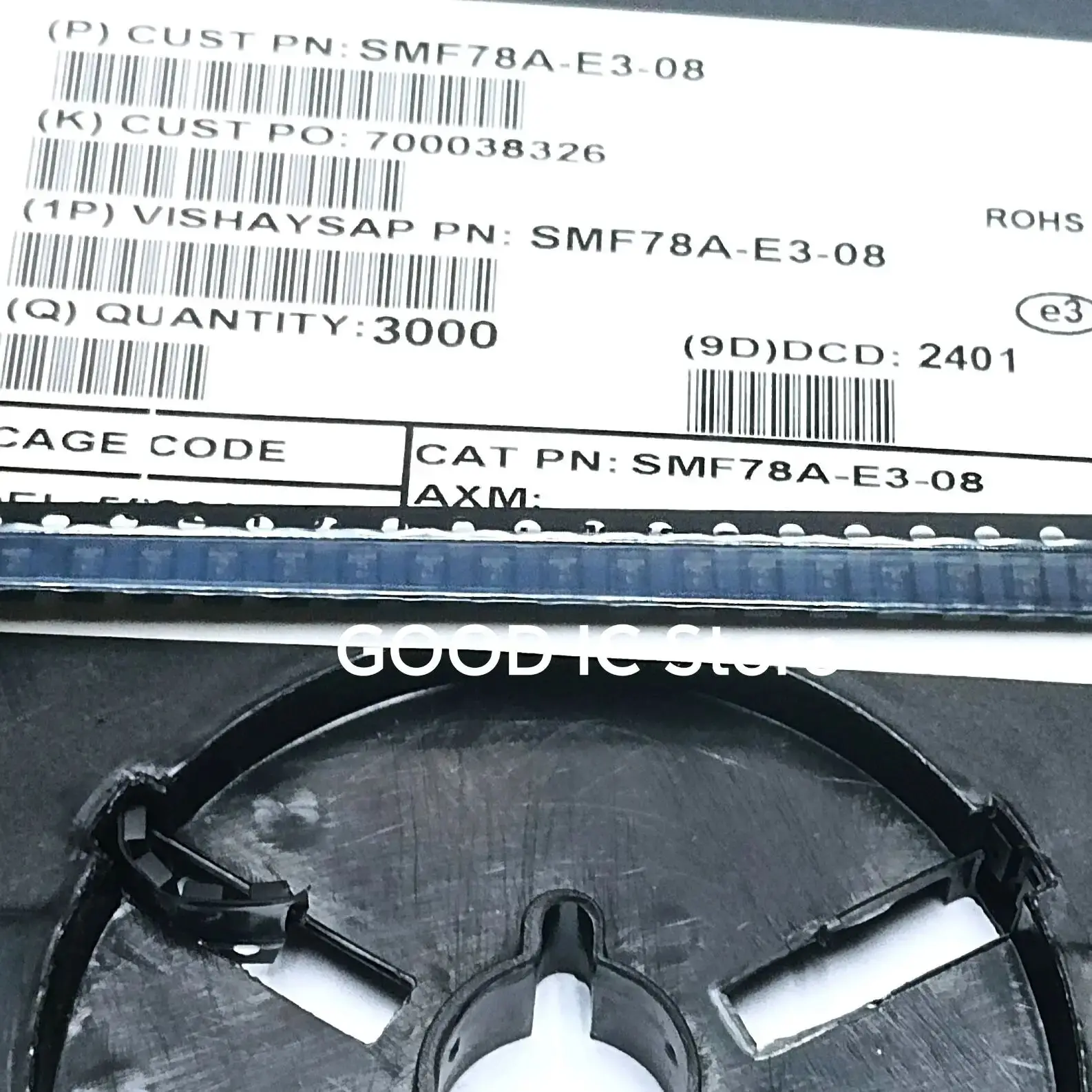 3000PCS/disk SMF5.0A SMF6.0A SMF6.5A SMF7.0A SMF7.5A SMF8.0A SMF8.5A SMF9.0A SMF10A  Static and surge protection (TVS/ESD)SOD123