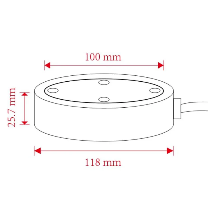 

For slope/transfer wall monitoring, vibrating wire soil pressure gauge - high precision (0-1.0MPA range, 118mm)