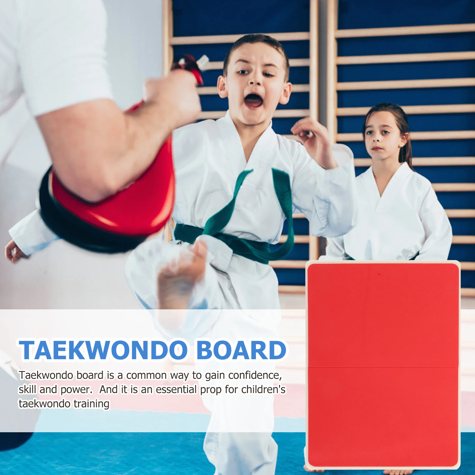 

Taekwondo Breaking Board Kids Practice Martial Equipment ABS EVA Thick Design Reusable Taekwondo for Children