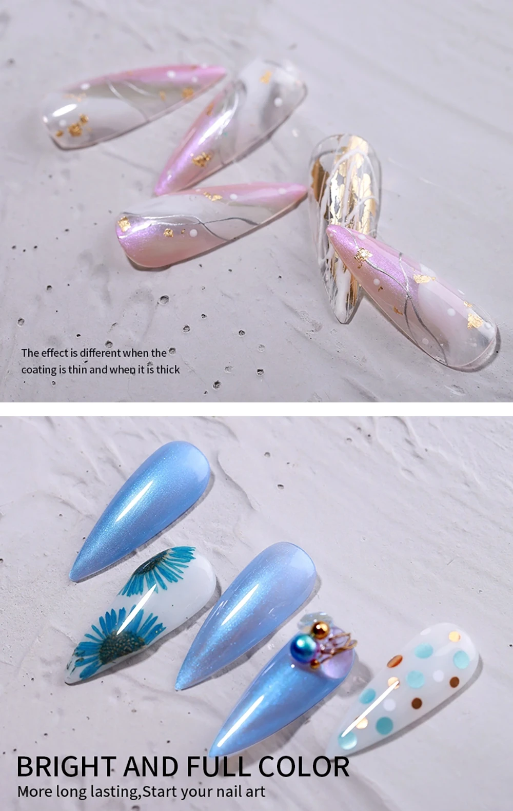 Vendeeni 9 Farben/Set Perlmutt-Farbgel-Nagellack Semi-Permanenter UV-LED-Soak-Off-Gel-Lack Meerjungfrauen-Nagelkunst-Gel-Lack – Detail 10
