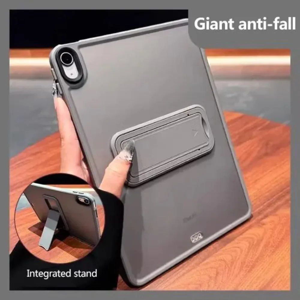 

Поп-матовый полупрозрачный чехол-подставка для нового iPad A16 11/10 поколения Funda для iPad Air M3 M2 11 дюймов Mini7/6 A17 Pro M4 Kickstand Co