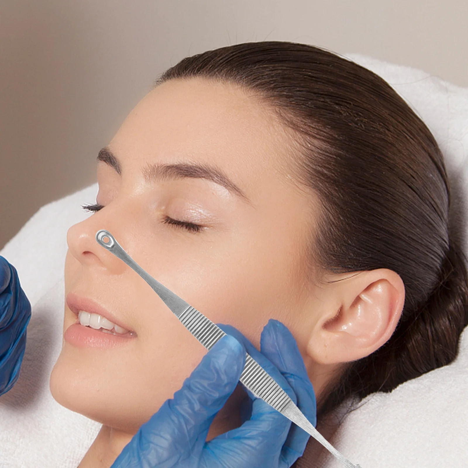 1 Zestaw Profesjonalnych Narzędzi Ze Stali Nierdzewnej, Wielokrotnego Użytku Igły Do Usuwania Pryszczy, Przenośny Oczyszczacz Porów Do Twarzy