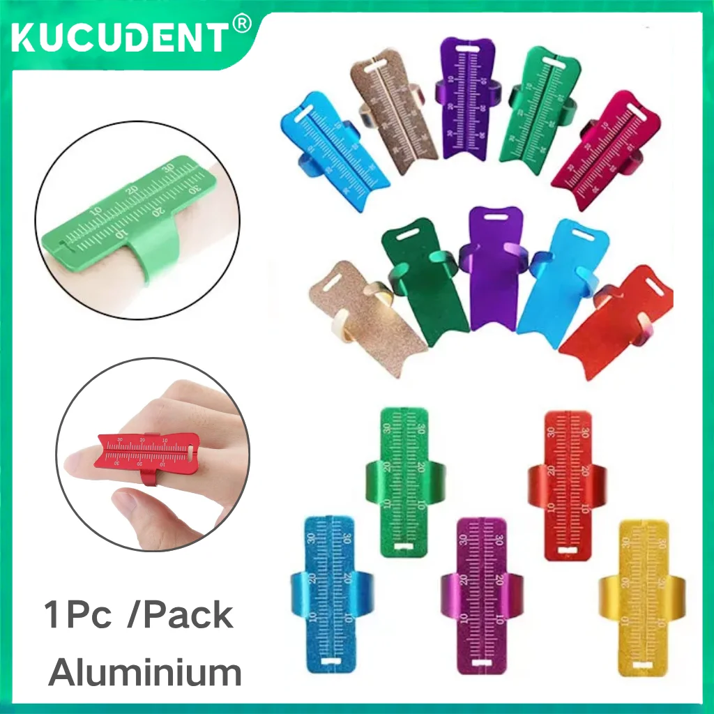 

1Pc Dental Finger Ring Ruler Colorful Aluminium Alloy for Endo Root Canal Measurement Scale Dentistry Endodontic Instrument Tool