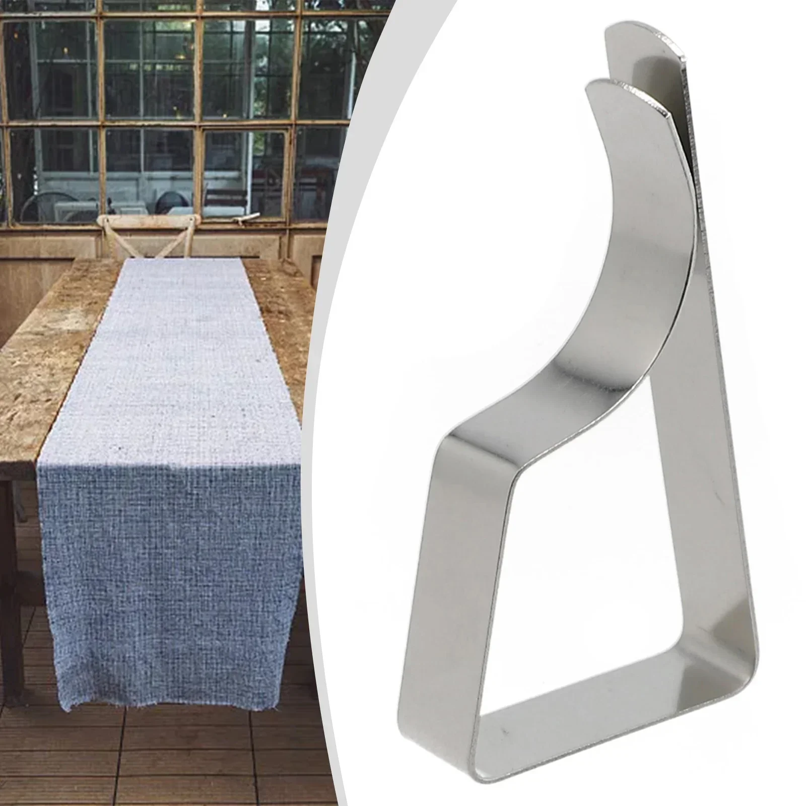 Stainless Steel Table Cloth Clip Wedding Picnic Table Cover Clip Holder Round Tablecloth Stable Clips For Home Fixed Clip