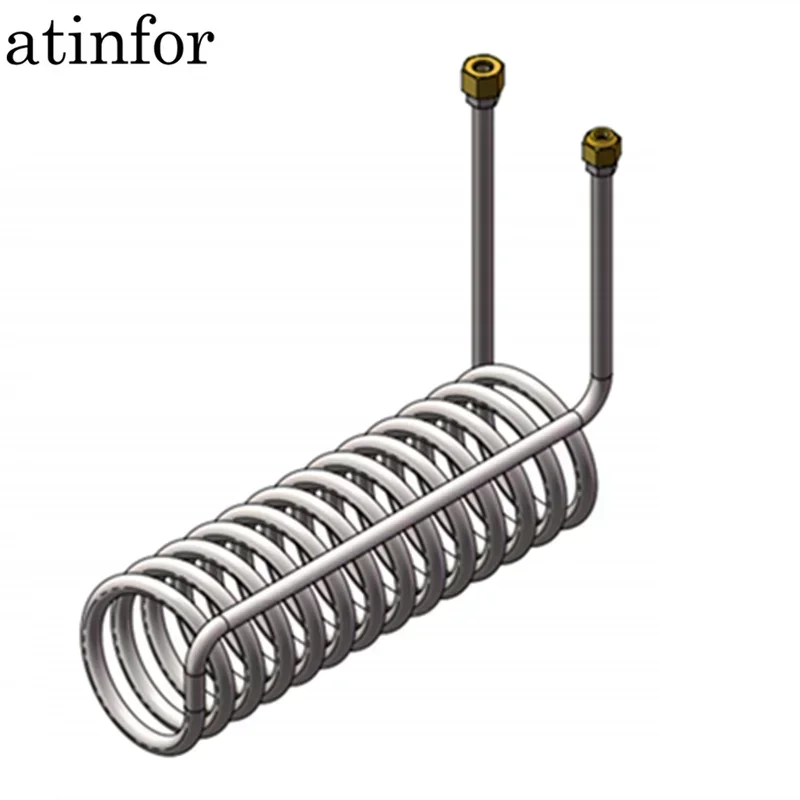 Atinfor High Quality Sealed Tube Without Welding 1hp-5hp Aquarium Chiller Heat Exchanger Fish In Seafood Pond