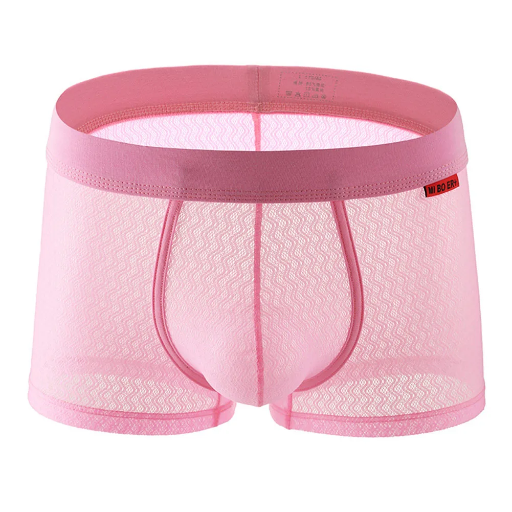 رجل شبكة منتصف الخصر الملابس الداخلية رقيقة سيسي الحقيبة سراويل داخلية للرجال أوم الصلبة انظر من خلال السروال سلس سراويل شفافة #3