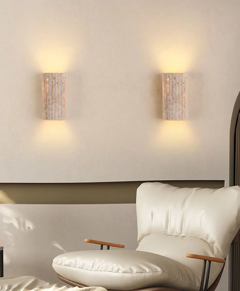 Three-Dimensional Natural Stone Wall Light Outdoor 3000K