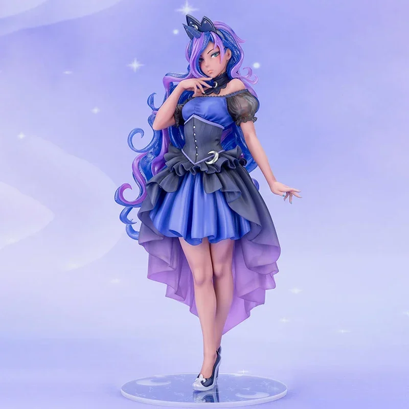 Ornamenten Kotobukiya My Little Pony Prinses Luna Bisoujo 1/7 Action Figure Pvc Anime Model Speelgoed Poppen Gift Gloednieuwe Leuke Schoonheid