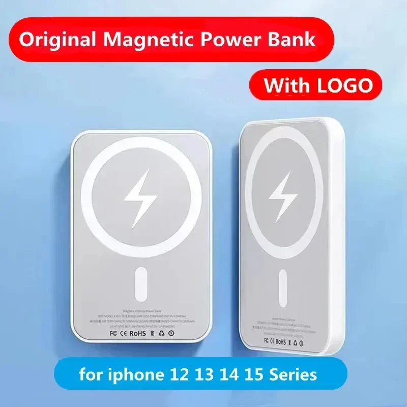 Magnetic Wireless Power Bank External Portable Battery Pack For iphone 11 13 12 14 15 Pro Max Mini Powerbank Moblie Phone Case