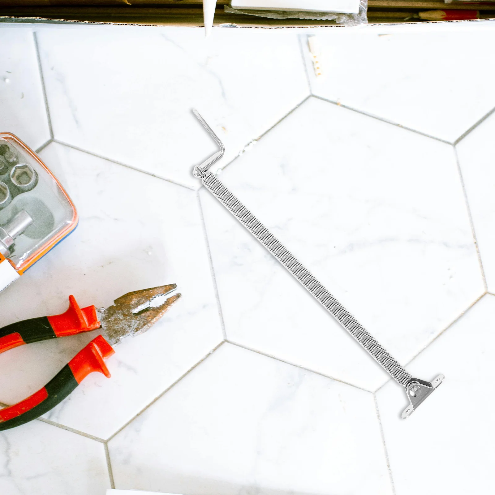 

2Pcs Rv Stainless Steel Hatch Spring Holder 9.24x1.10x0.43in Universal Compatibility Camper Door Support Spring Marine Hatch Lid