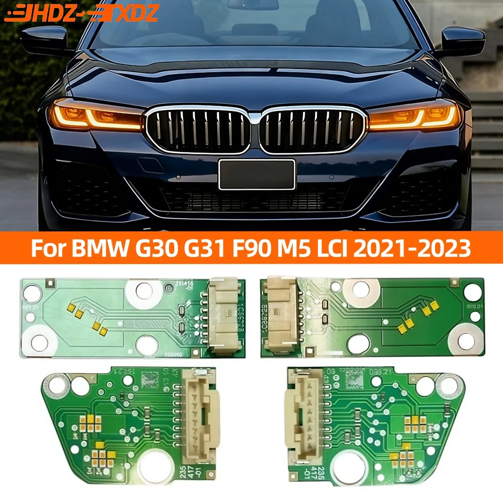 

DRL LED Board Angel Eyes For BMW 5 Series G30 G31 F90 M5 LCI 530i 2021-2023 Daytime Running Light Module Yellow Amber Blue Red