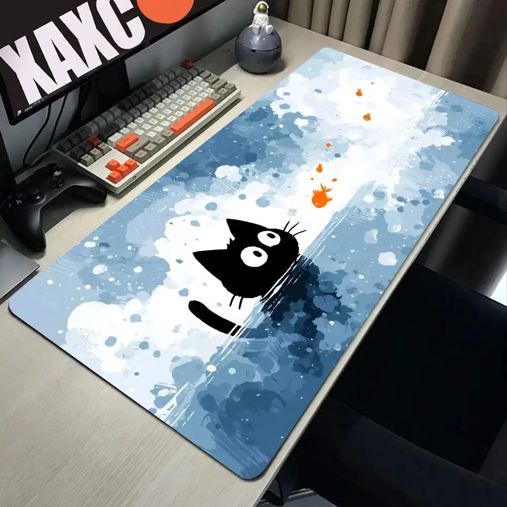 

Mouse Pads Ink Cat cute design Gaming Mousepads 900x400x3MM Large Mousepad Gamer Rubber Mat Company Desk Pad Design For Gift