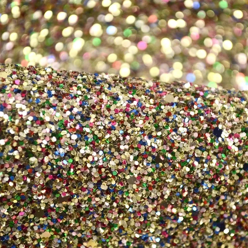 Sequin Fabric Bronzing Tightly Stiffened Dress Designer Wholesale Cloth for Diy Apparel Sewing Meters Material